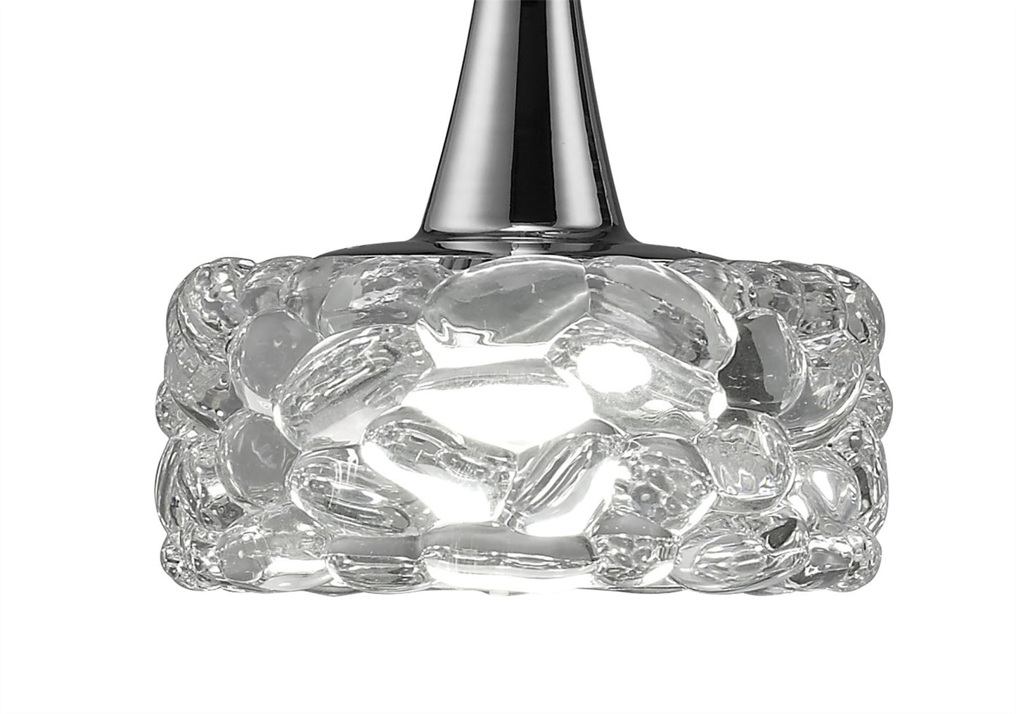 Mantra M3931 O2 Linear Pendant 3 Light E27 Line Large, Polished Chrome