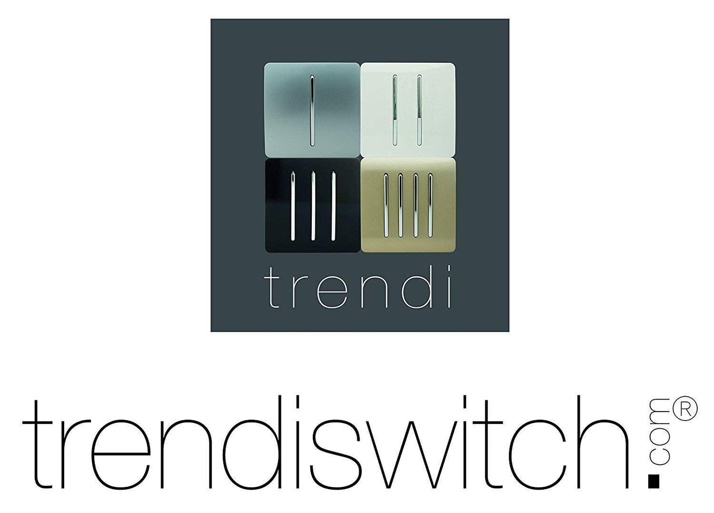 Trendi Artistic Modern 45 A Cooker Switch Inc Plug Socket & Neon Insert White