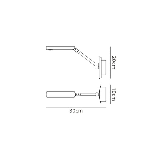 Mantra M4959 Phuket Wall Light 1 Light 7W LED 3000K, 600lm, Polished Chrome, 3yrs Warranty