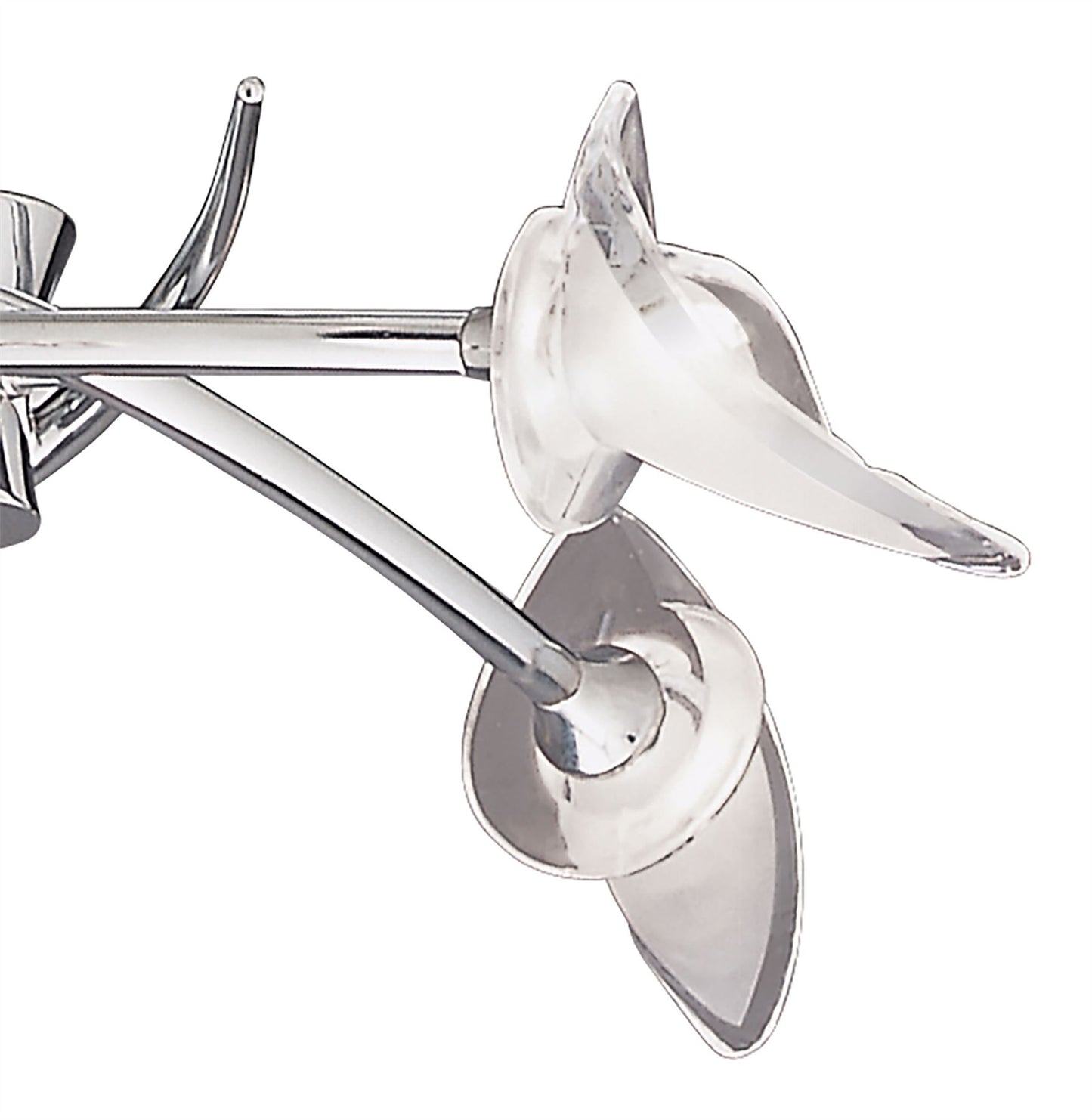 Mantra M0302 Flavia Telescopic Pendant Semi Flush Convertible Round 4 Light G9, Polished Chrome