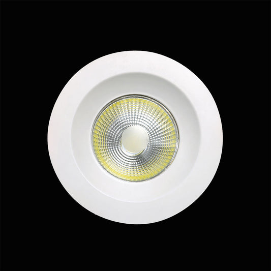 Mantra Fusion Basico COB Downlight 9.5cm Round 5W COB LED 4000K, 450lm, Matt White, Driver Included, 3yrs Warranty