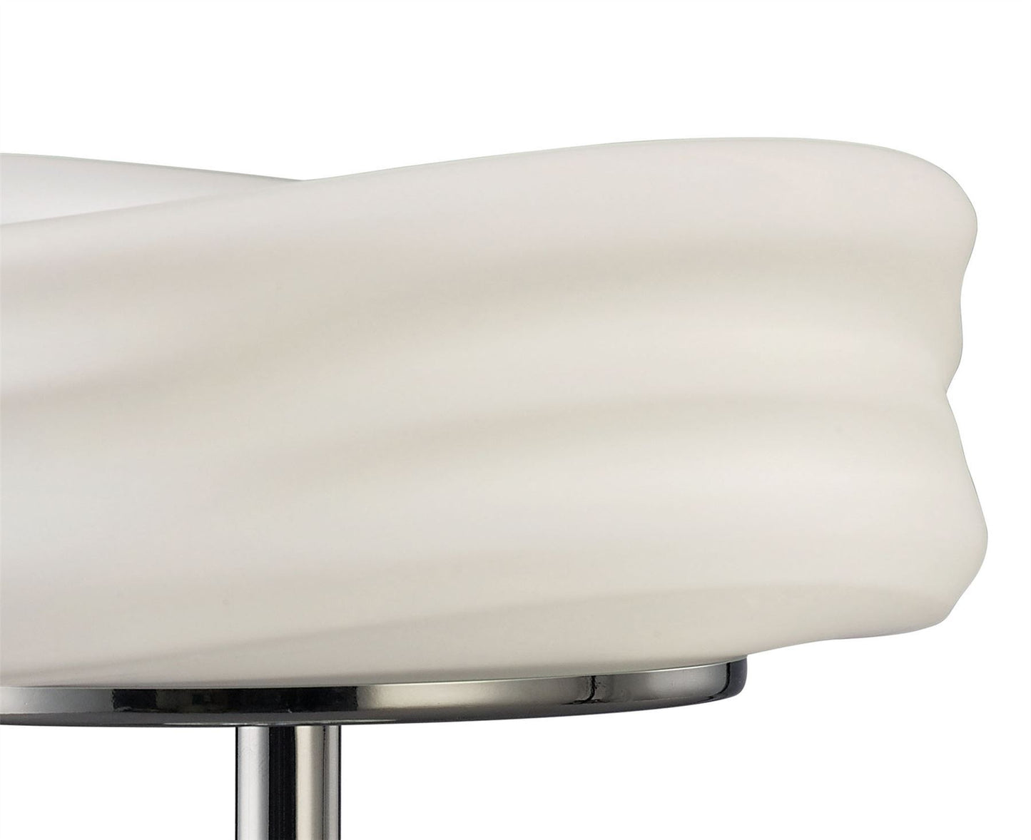Mantra M3627 Mediterraneo Table Lamp 2 Light GU10 Small, Polished Chrome/Frosted White Glass