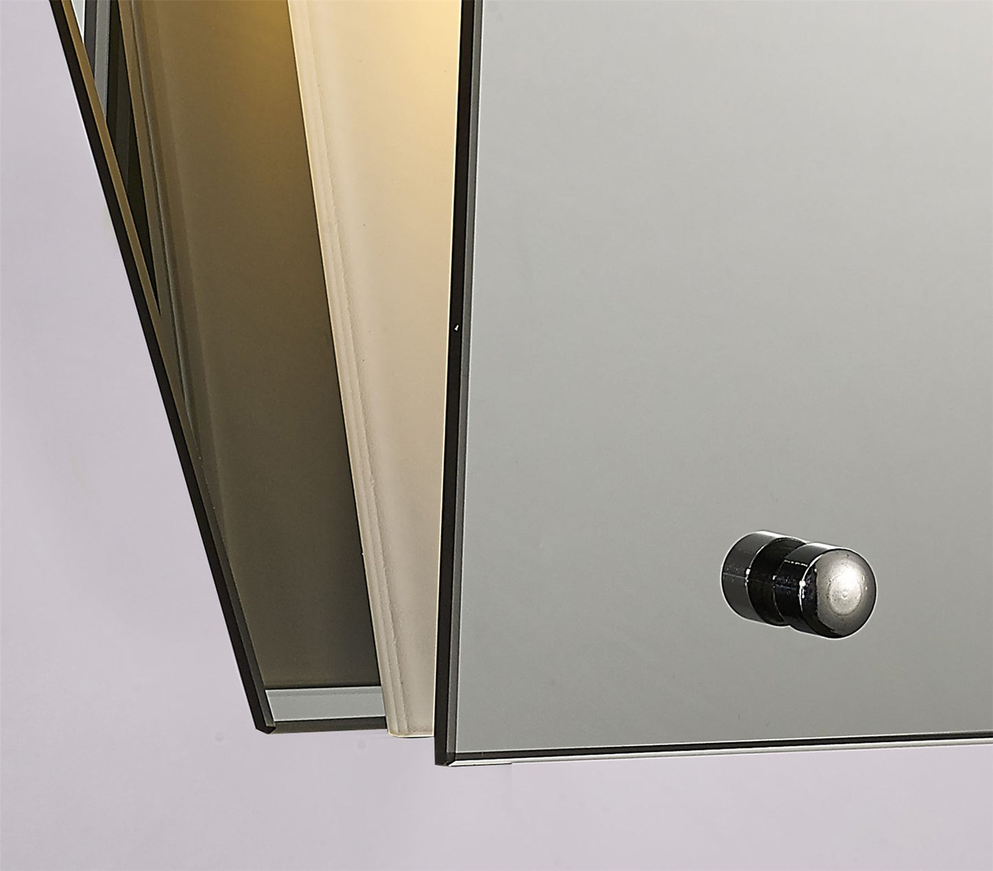 Deco Atlantis 250 x 260mm Wall Light, 1 Light E27 Frosted/Mirror