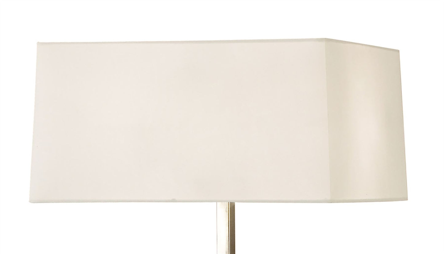 Mantra Akira Floor Lamp 3 Light E27, Antique Brass with Cream Shade
