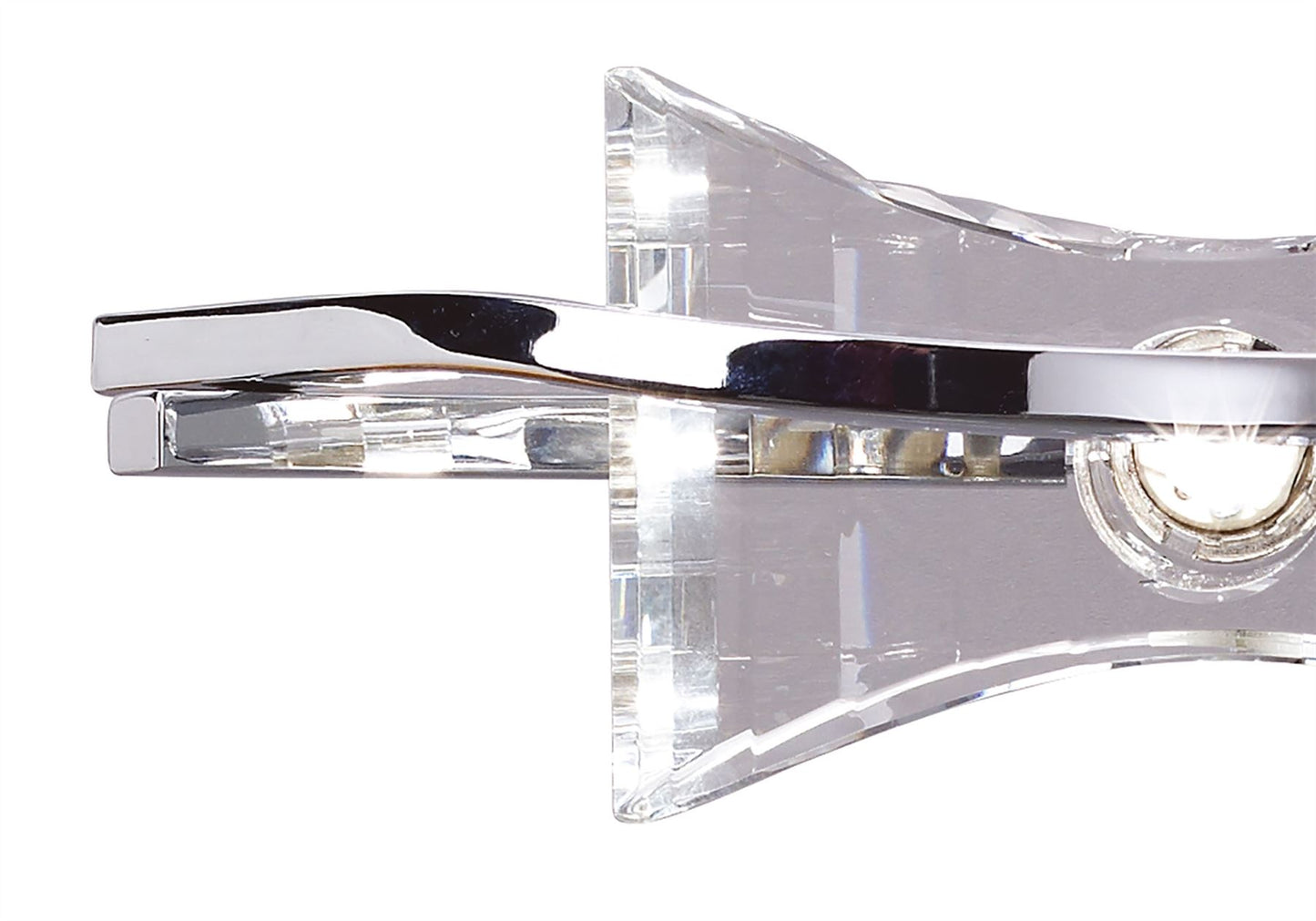 Mantra Kromo Wall Light Switched 2 Light G9, Polished Chrome
