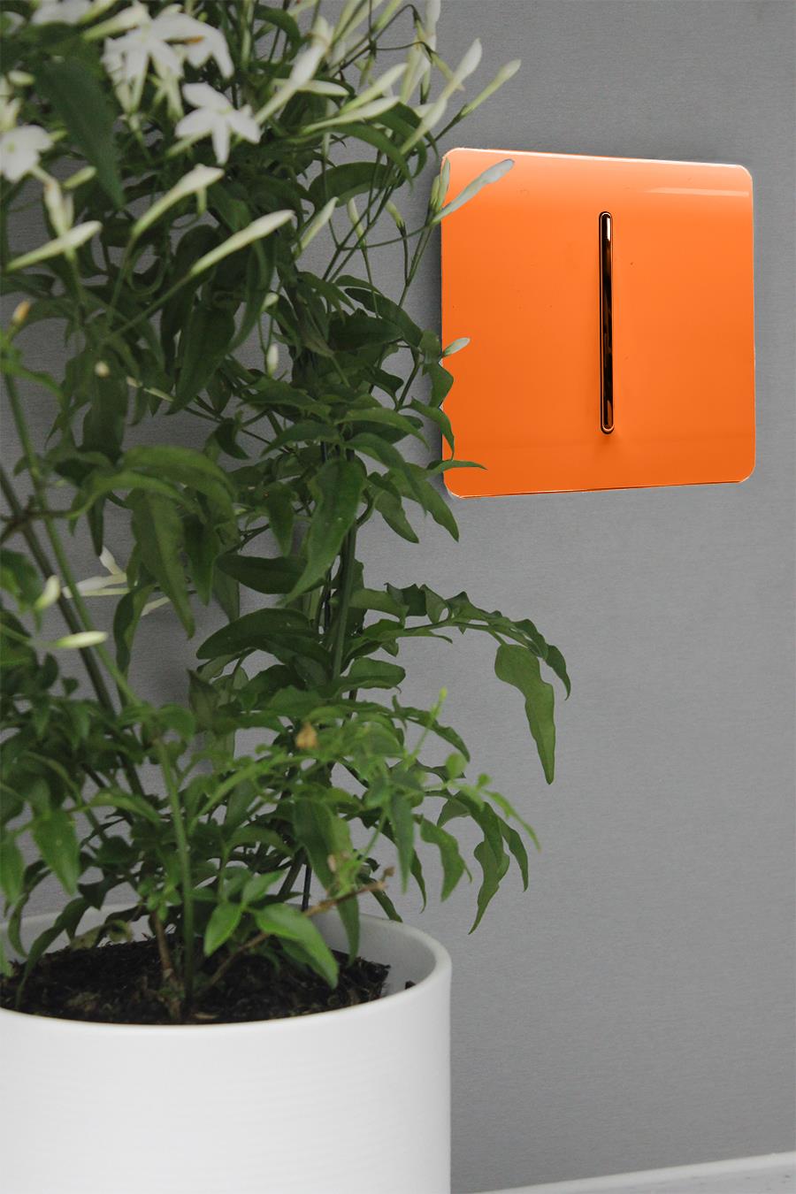 Trendi Artistic Modern Glossy Home Automation Switch Orange