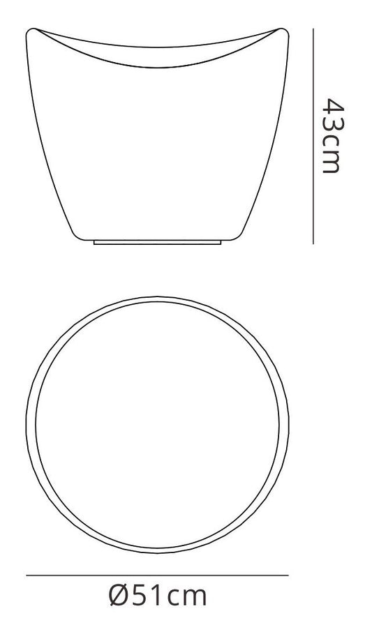 Mantra M1506 Cool Stool Rechargeable LED RGB Outdoor IP65, 120lm, Opal White, 2yrs Warranty - M1506 Furniture