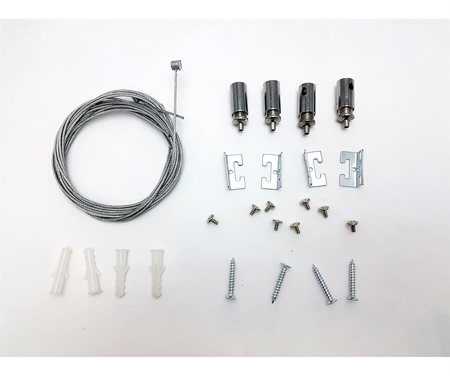 Techtouch Panel X2 Accessories Panel X2 Ecovision Suspension Kit, M3x7 screwx8pcs, Galvanized wirex4pcs, connector,screw anchor, M4x25 screwx4pcs Recessed