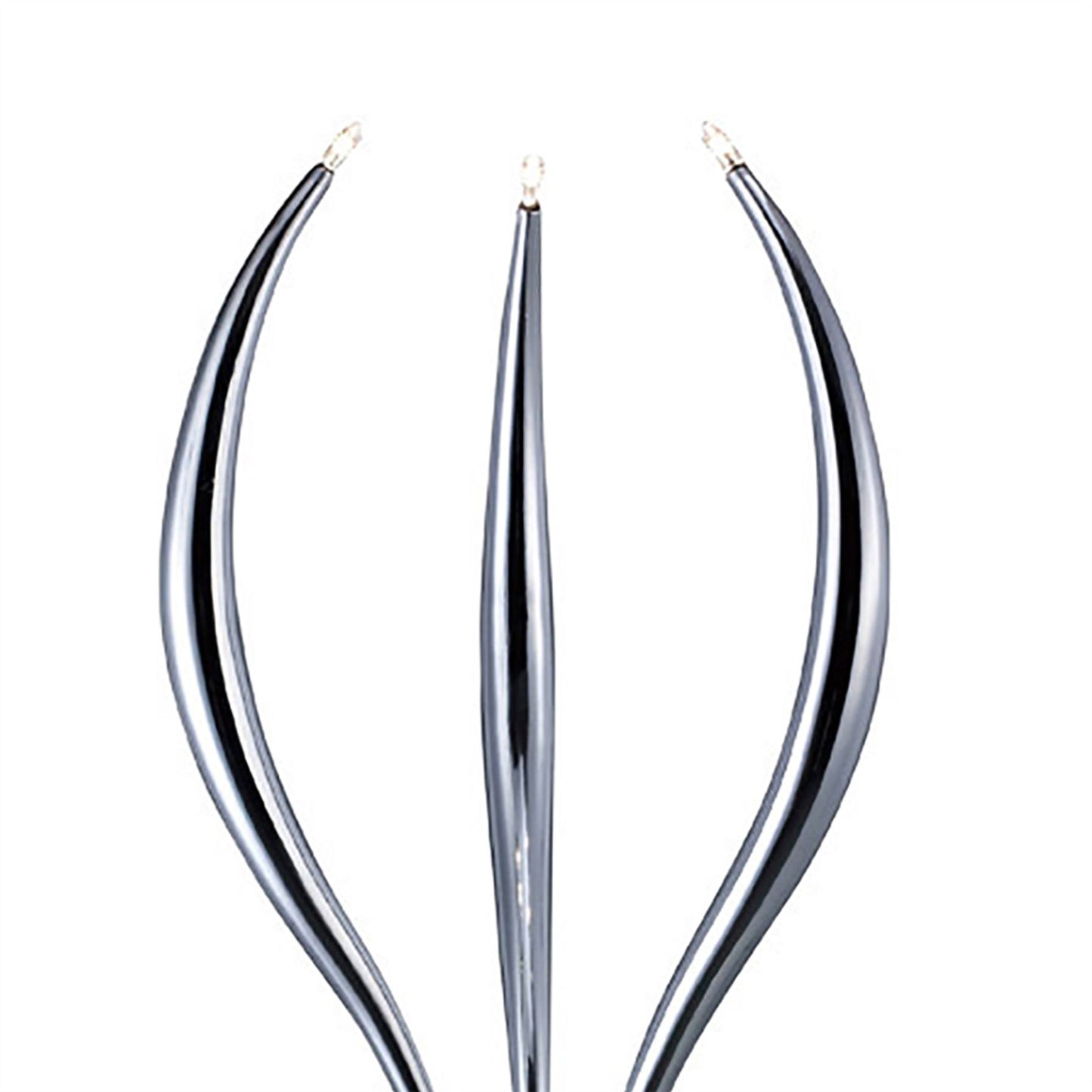 Diyas Llamas Table Lamp 3 Light G4 Polished Chrome, NOT LED/CFL Compatible