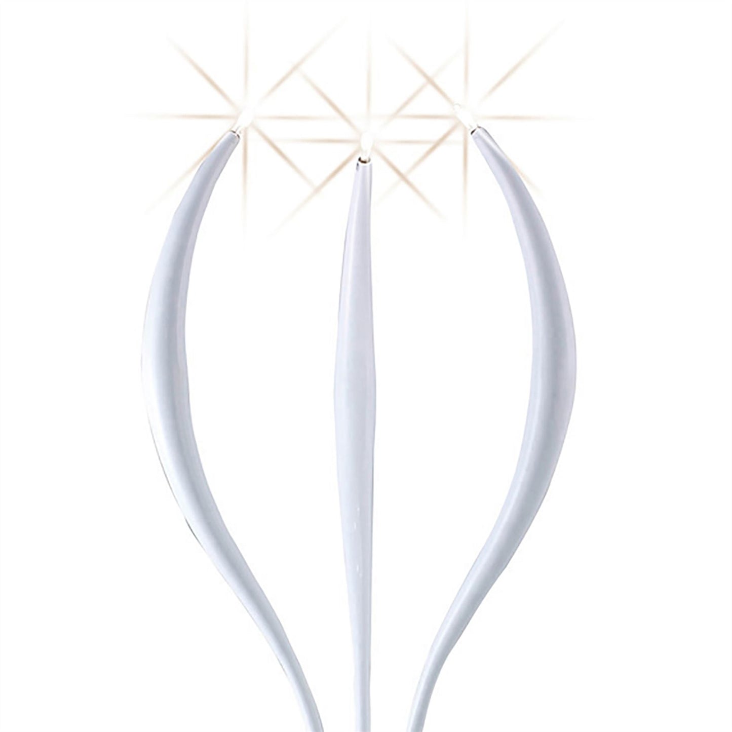 Diyas Llamas Table Lamp 3 Light G4, Gloss White, NOT LED/CFL Compatible
