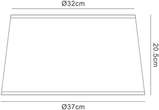 Mantra M5309 Habana Black Round Shade 370mm x 205mm, Suitable for Pendant Lights