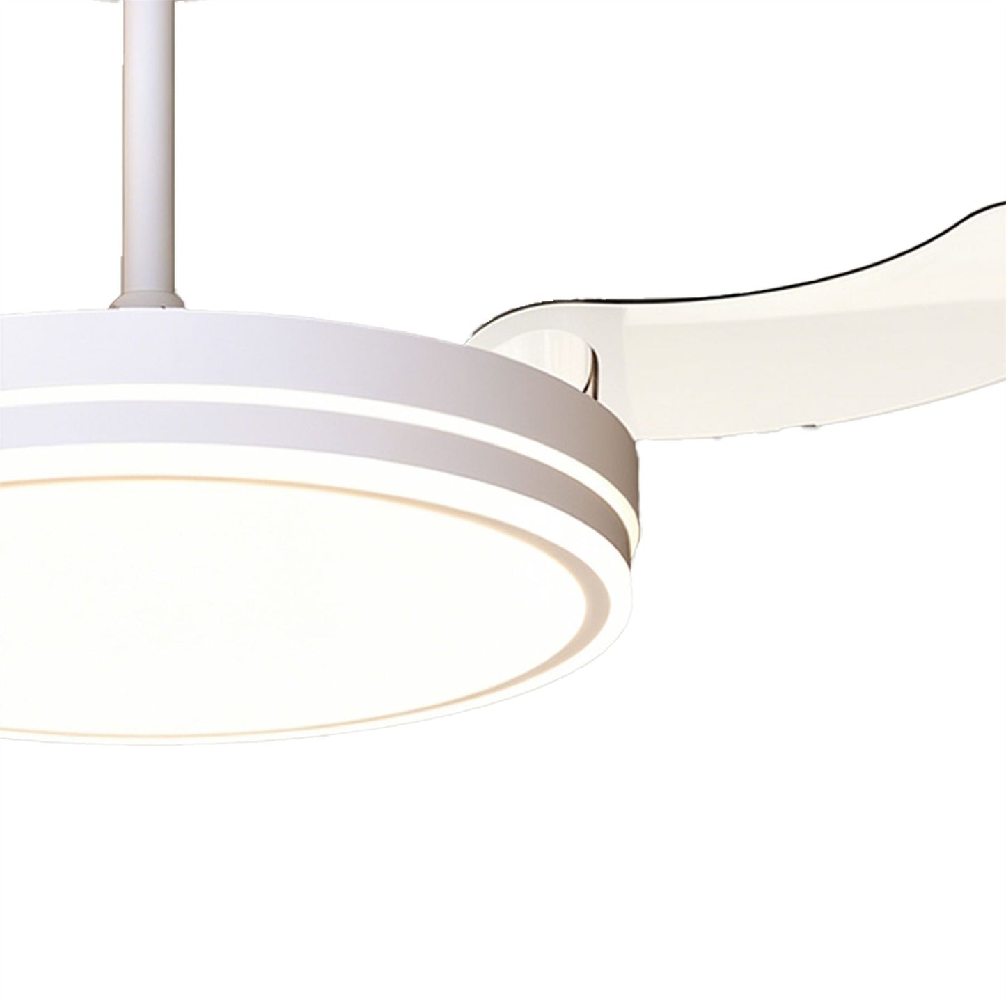 Luna 49cm 36W LED Dimmable Ceiling Light With Built-In 28W DC Fan, 3000-5000K Remote Control, 5710lm, White, 5yrs Warranty