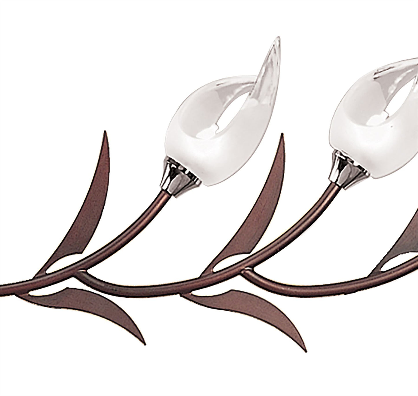 Mantra Holland Telescopic Linear Pendant Line 6 Light G9, Polished Chrome, Wenge