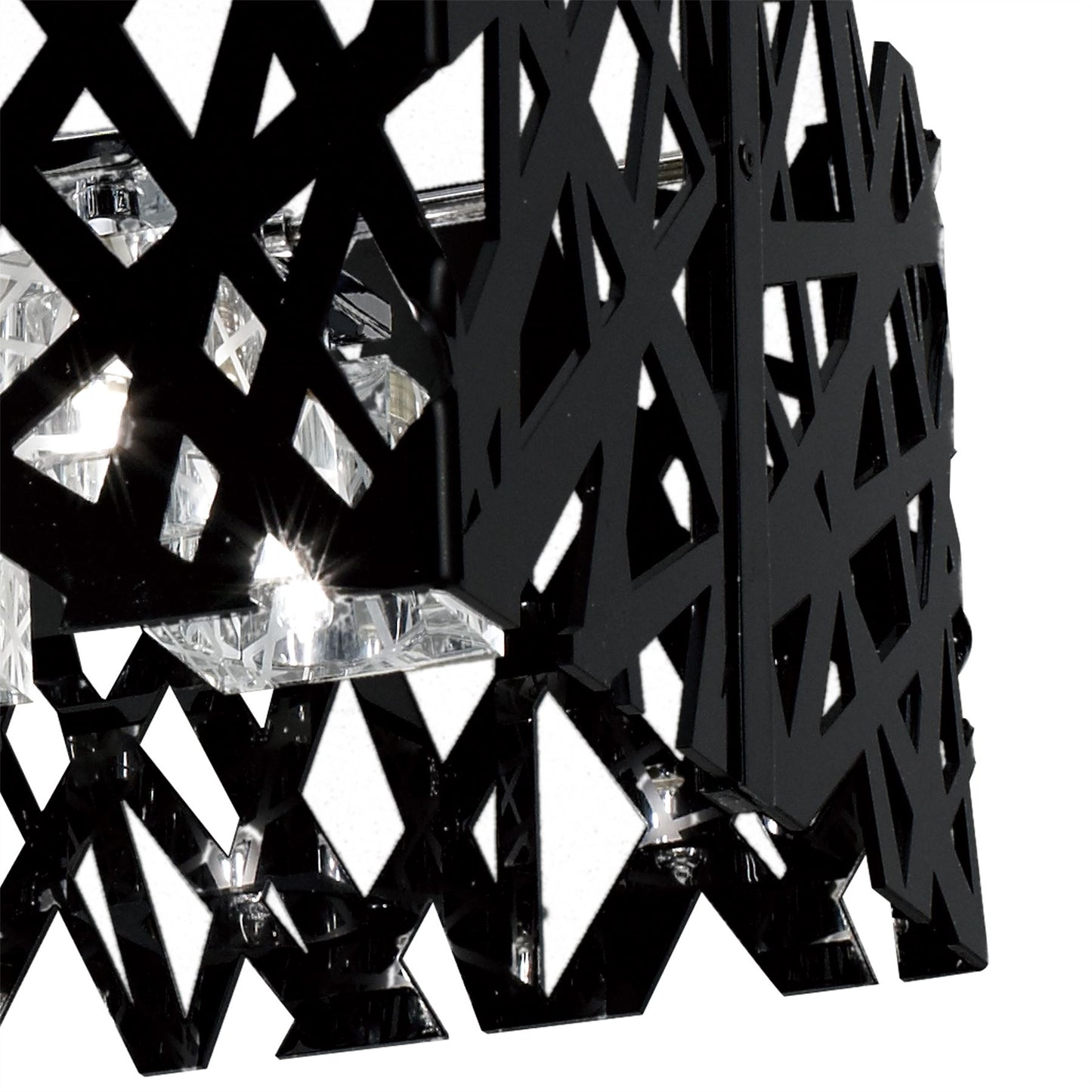 Mantra Tokio Rectangular Telescopic 10 Light G9 Polished Chrome/Black