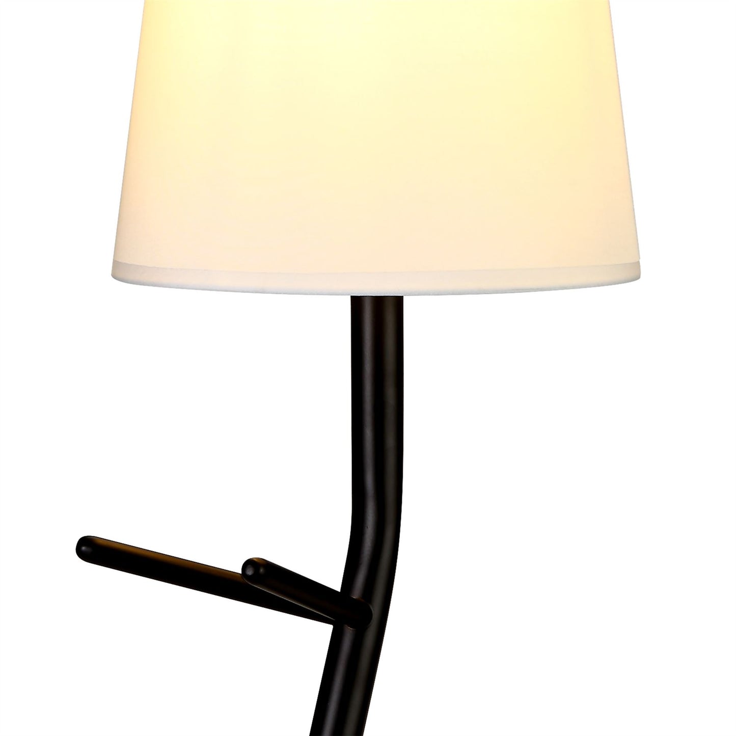 Mantra Centipede Table Lamp with Shade, 1 x E27, Black/White