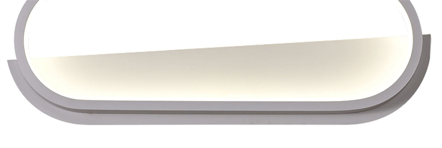 Mantra Fusion Box Wall Light, 20W LED, 3000K, 800lm, White, 3yrs Warranty