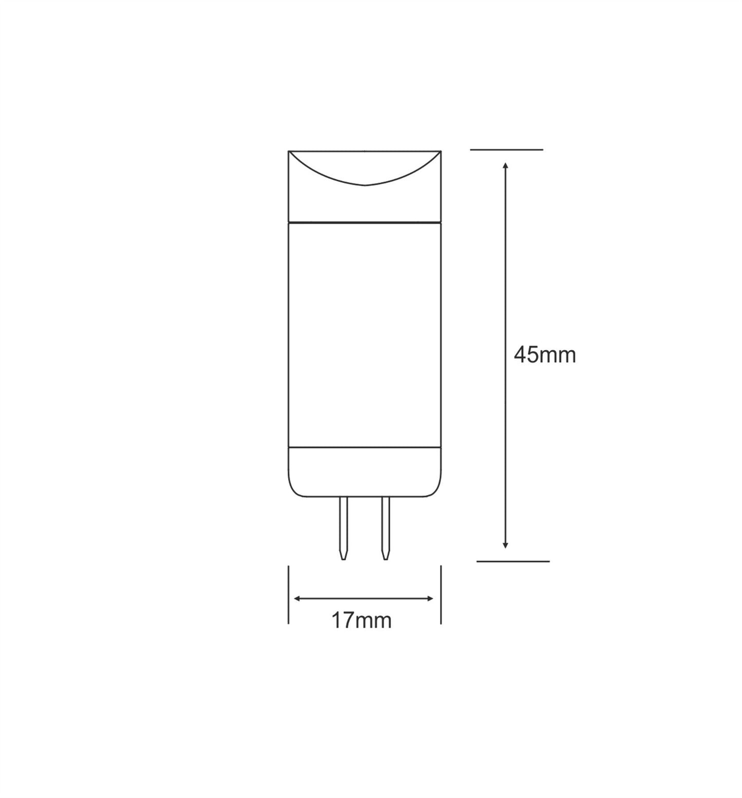 Luxram Higher Power LED High Power LED G4 Supreme Bi-Pin 2.0 12V 2.5W Warm White 2700K 190lm LED