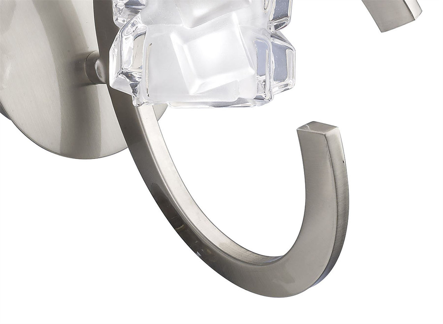 Mantra M1855/S Ice Wall Light Switched 1 Light G9 ECO, Satin Nickel - M1855/S