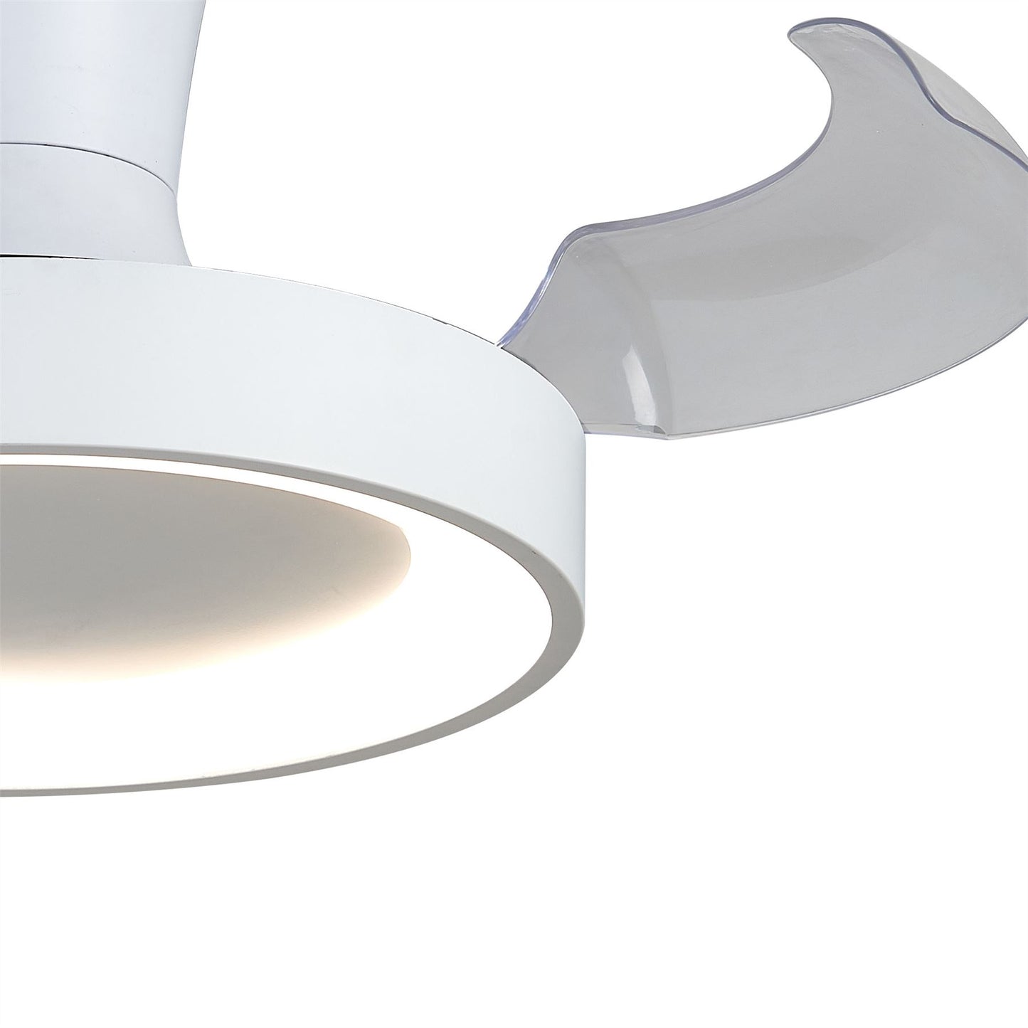 Niseko Fan XS 33cm 25W LED Dimmable Ceiling Light With Built-In 25W DC Fan, 2700-5000K Remote Control, 2500lm, White, 5yrs Warranty