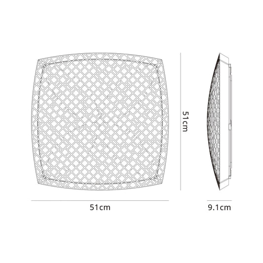 Mantra Urban Ceiling Light, 80W LED, 2700-5000K Remote Control Tuneable, 5200lm, White, 3yrs Warranty