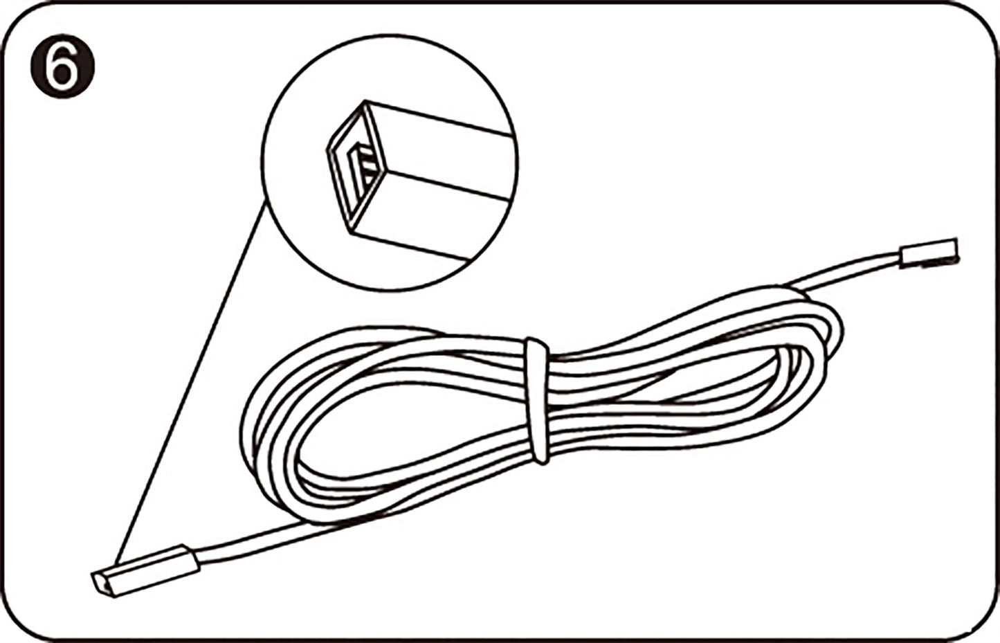 Techtouch Axis Driver Connecting Cable Multi-Colour 2.5m