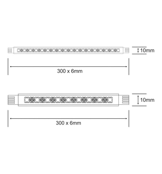 Techtouch Axis Ultra Blue Kit 4x18 LED Rigid Strips (6W) Strip