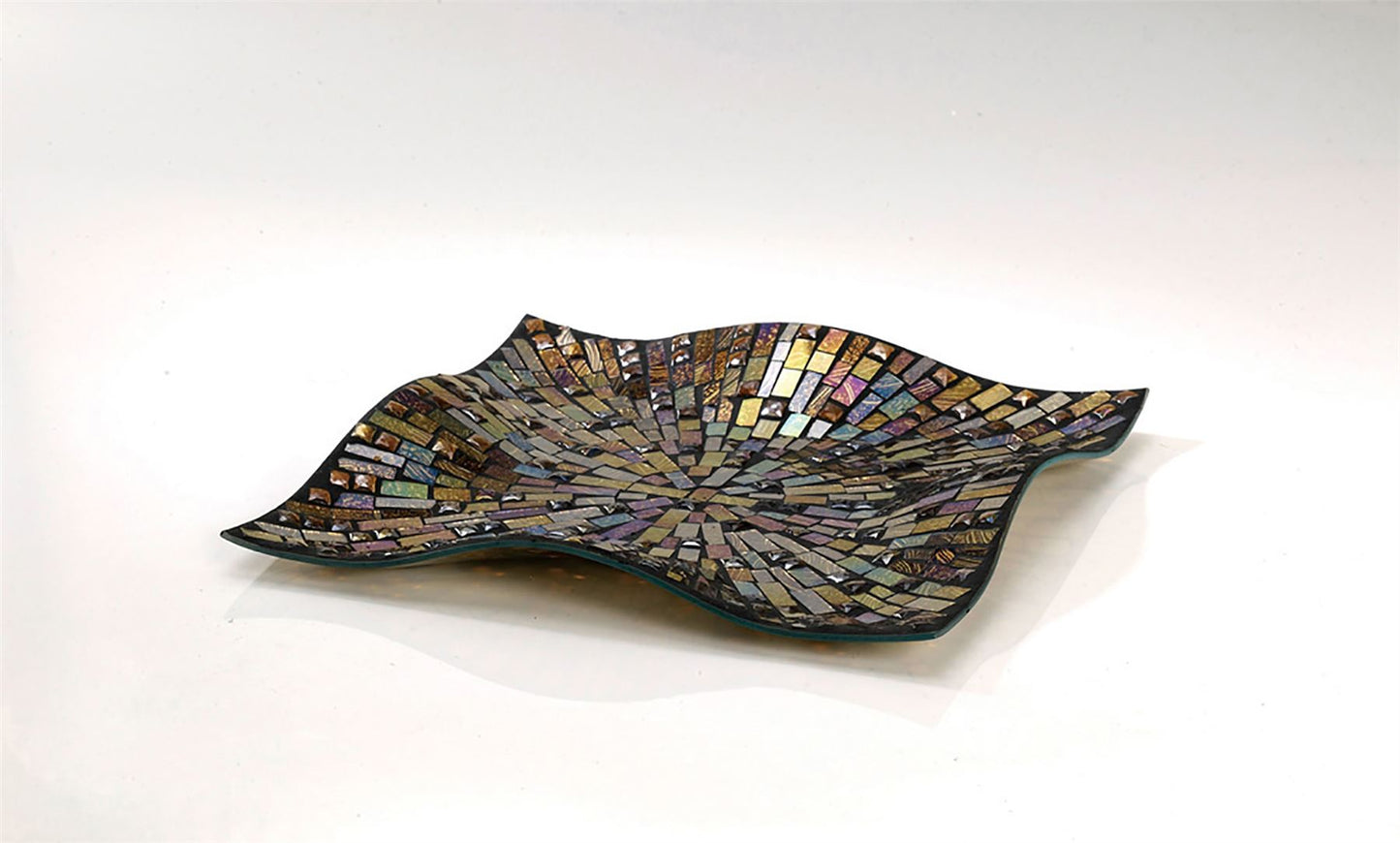 Diyas Home (DH) Luana Mosaic Platter Large Multi-Colour Mosaic