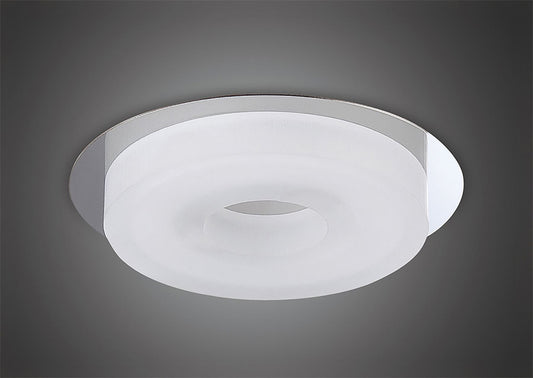 Mantra Fusion Marcel Recessed Down Light 6W LED Round 3000K IP44, 550lm, Polished Chrome/Frosted Acrylic, Cut Out: 70mm, Driver Included, 3yrs Warranty