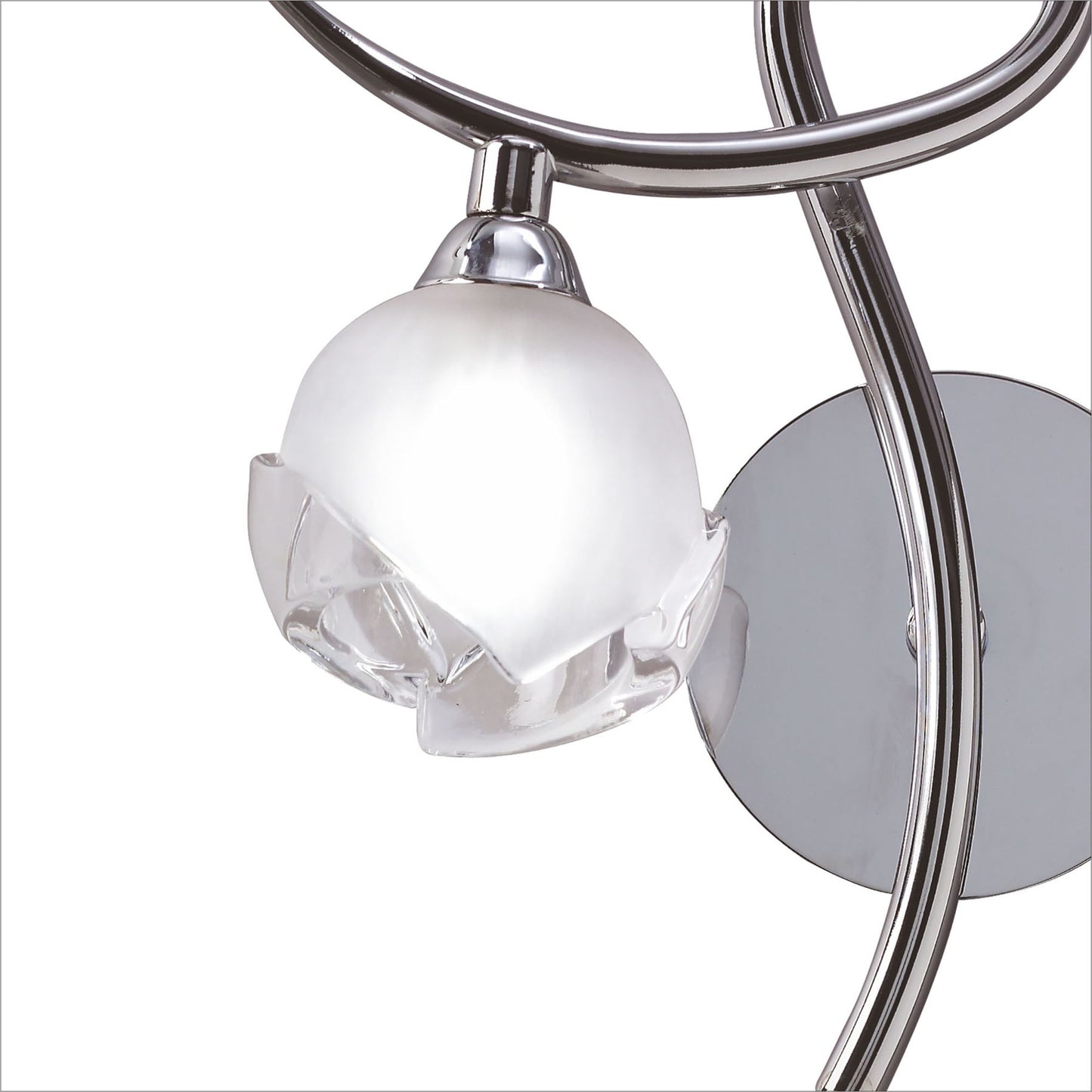Mantra Fragma Wall Light Left Switched 1 Light G9, Polished Chrome