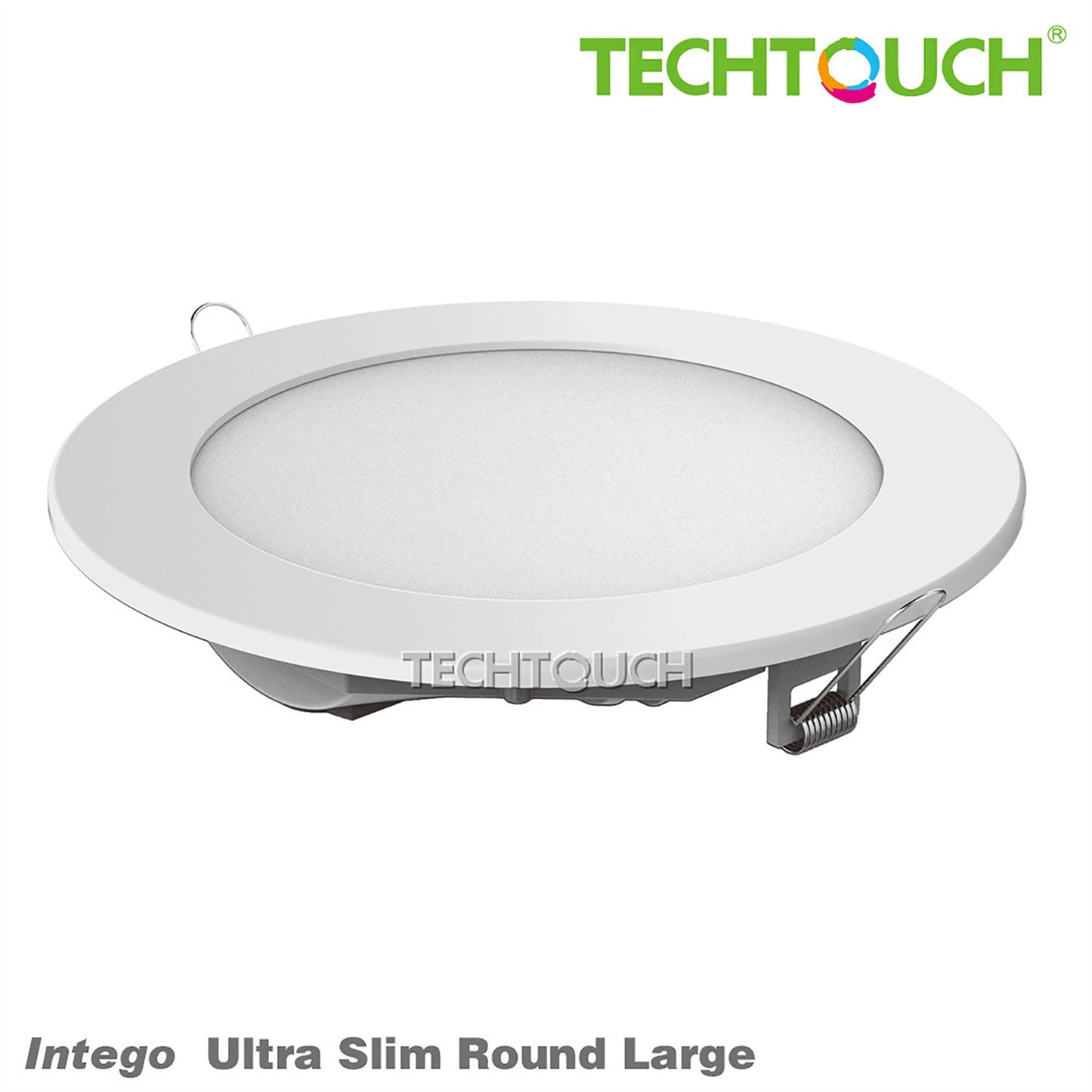 Techtouch Intego Ultra-Slim Round Large 19W Cool White 860lm, Cut Out: 185mm, 3yrs Warranty Recessed