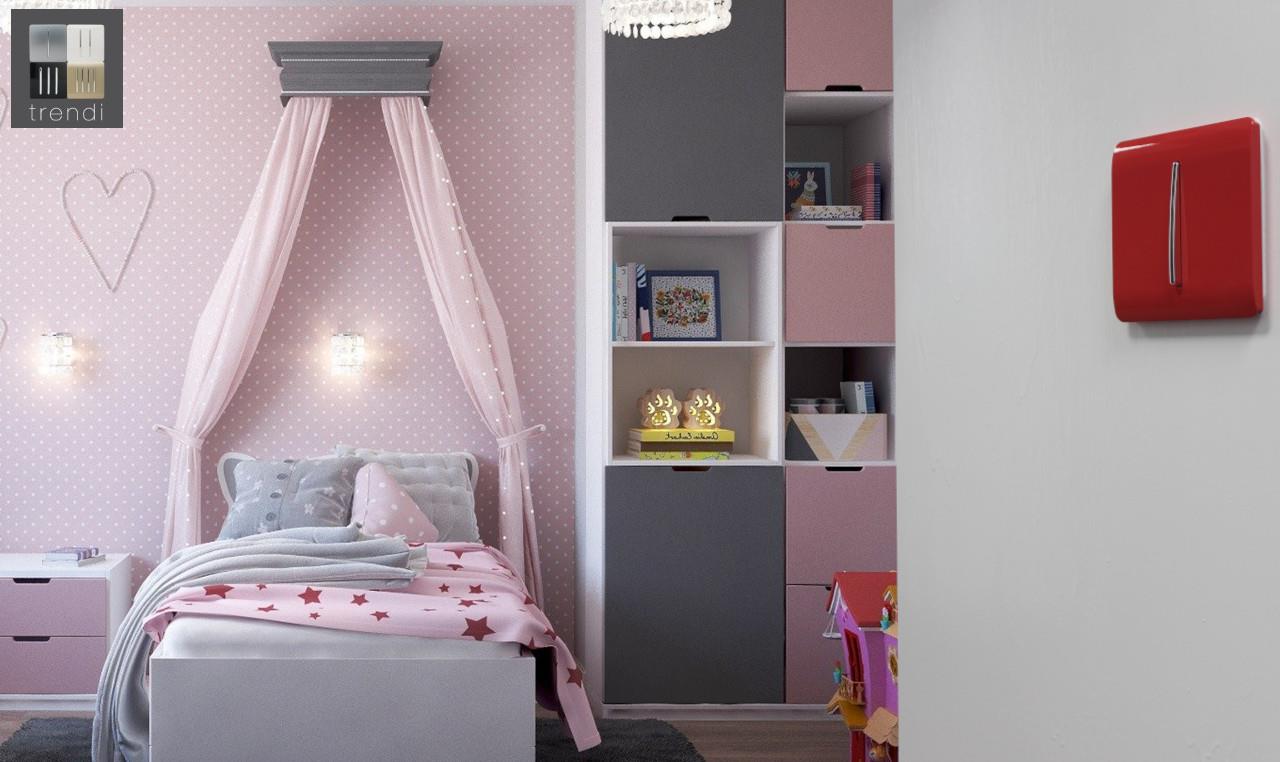 Trendi Artistic Modern Glossy Home Automation Switch Strawberry