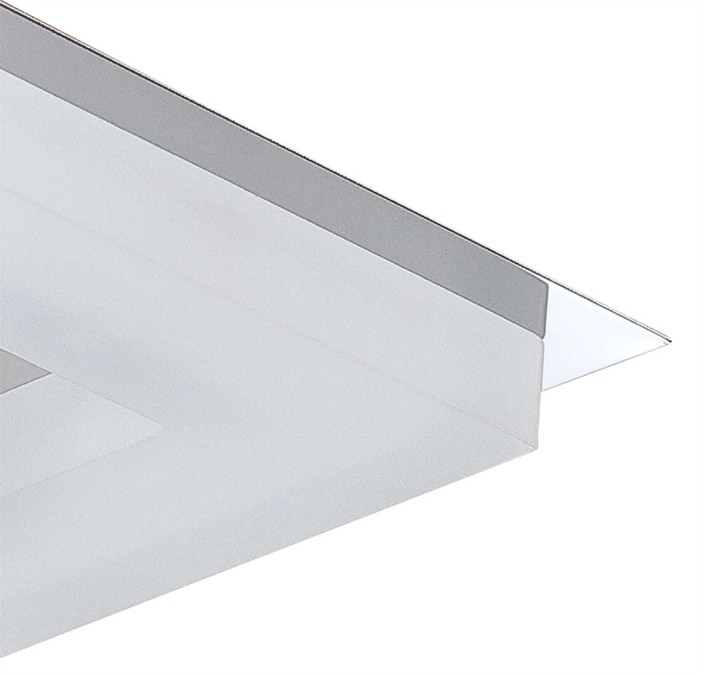 Mantra Fusion Marcel Recessed Down Light 6W LED Square 3000K IP44, 550lm, Polished Chrome/Frosted Acrylic, Cut Out: 70mm, Driver Included, 3yrs Warranty