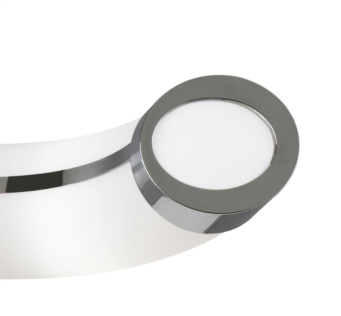 Mantra Guss Telescopic E27 3 Light E27 Bar, Polished Chrome, White Acrylic, CFL Lamps INCLUDED