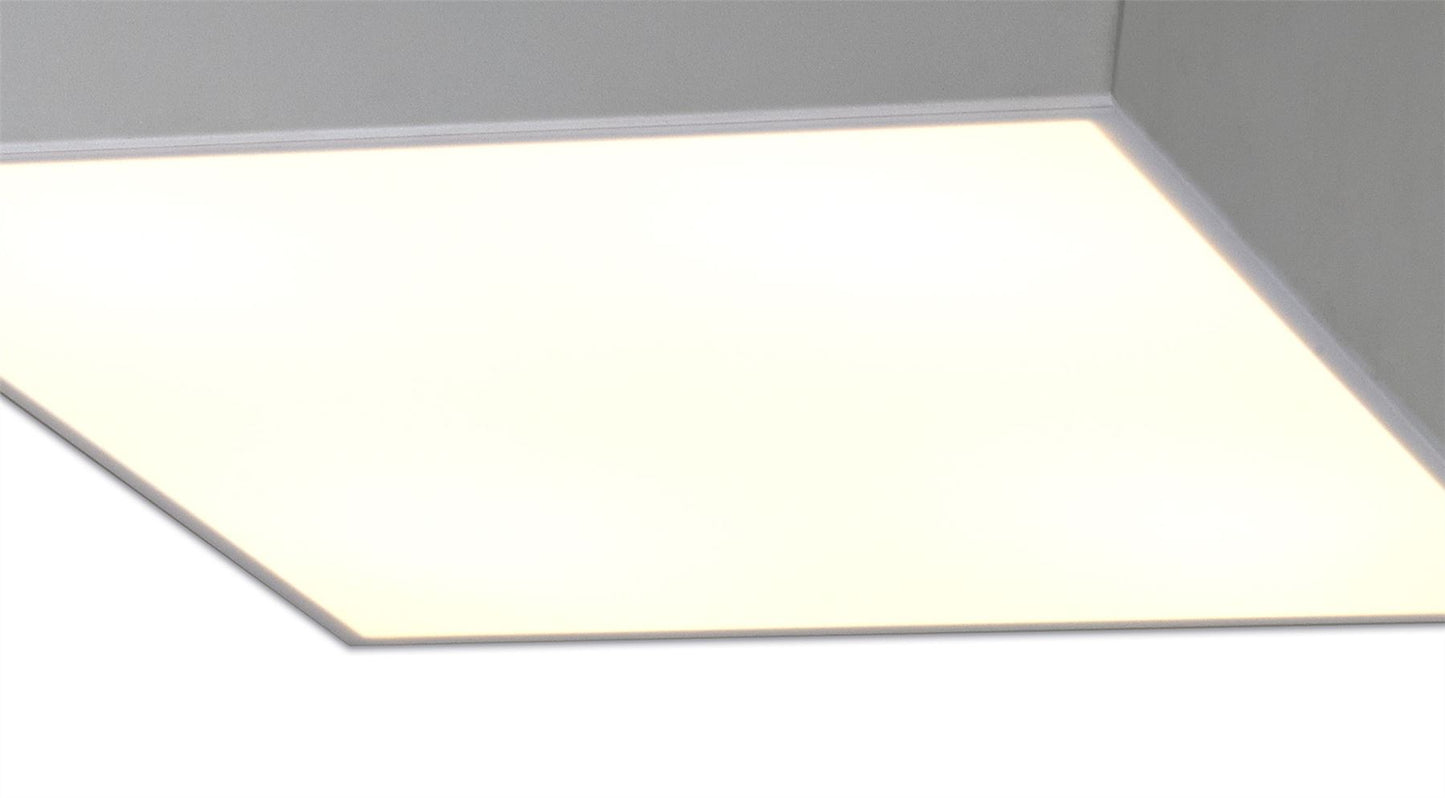 Mantra M6163 Mini Ceiling 45cm Square, 5 x E27 (Max 20W), Silver - M6163 Ceiling