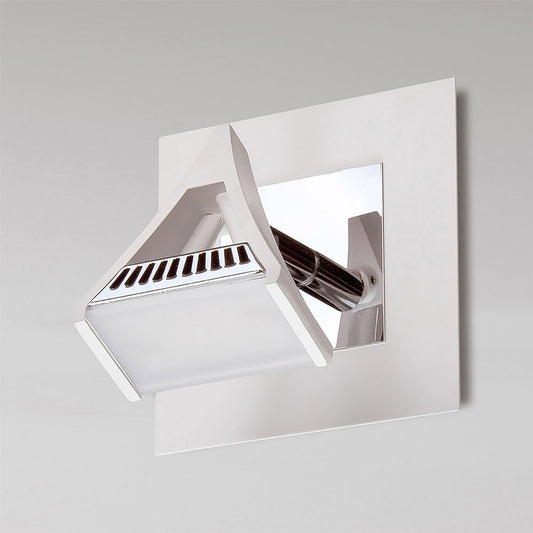 Mantra Fusion Filippo Spot Light 1 Light 5W LED 3000K, 450lm, Matt White/Polished Chrome, 3yrs Warranty