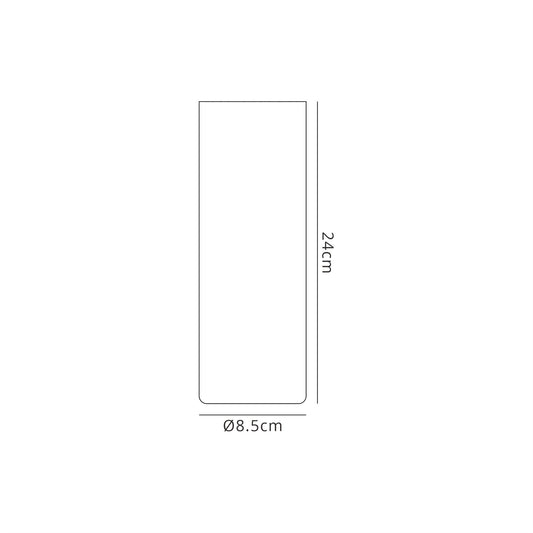 Mantra Fusion Glaciar Spotlight 24cm, IP44, 9W LED, 4000K, 700lm, White, 3yrs Warranty