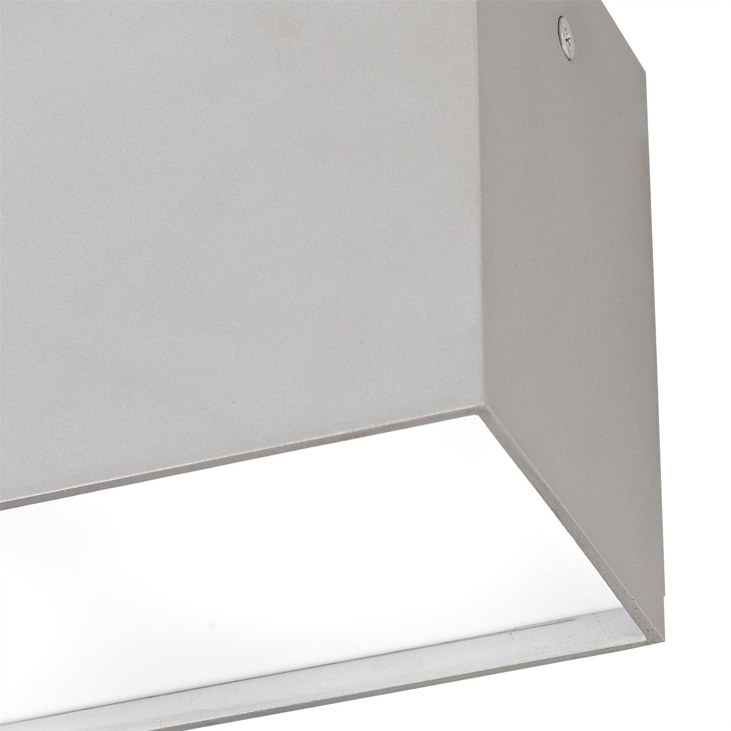 Mantra Fusion M5630 Kailua Flush Rectangular 2 x GU10, Silver - M5630 Ceiling
