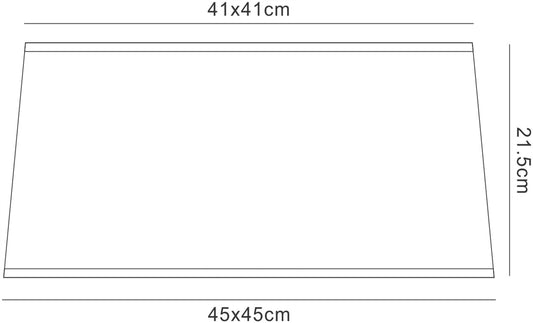 Mantra M5305 Habana Black Square Shade, 450/450x215mm, Suitable for Pendant Lights