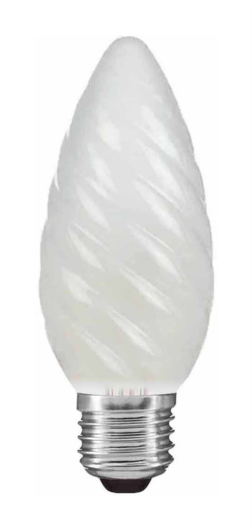 Luxram Candle 45mm Twisted Frosted E27 60W Incandescent