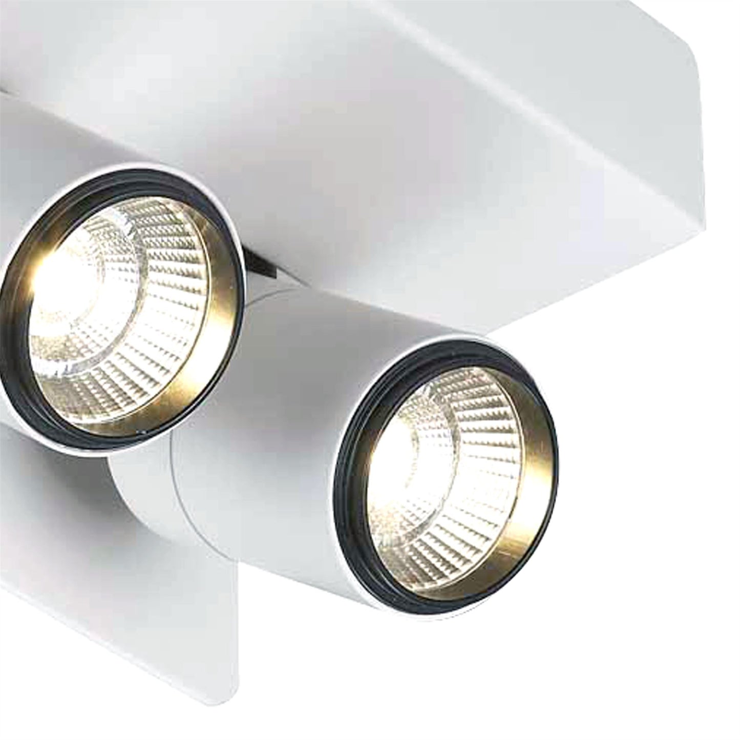 Mantra Fusion M5720 Bocaray Surface Mounted Spot/Wall Light 2 x 7W LED 4000K, 1030lm, Matt White/Black, 3yrs Warranty