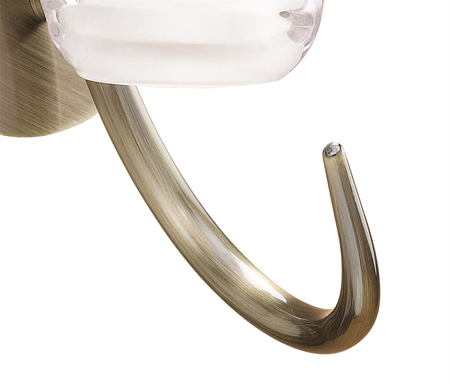 Mantra Loop Wall Light Switched 1 Light G9 ECO, Antique Brass