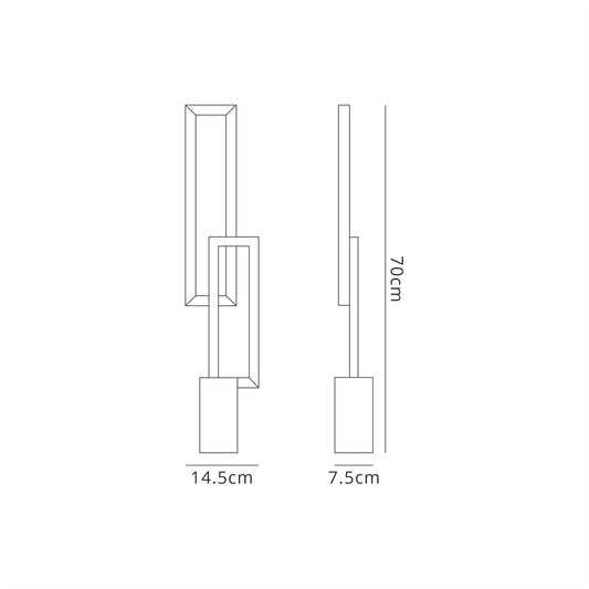 Mantra Fusion Mural Table Lamp, 18W LED, 3000K, 1380lm, IP20, Matt Black, 3yrs Warranty