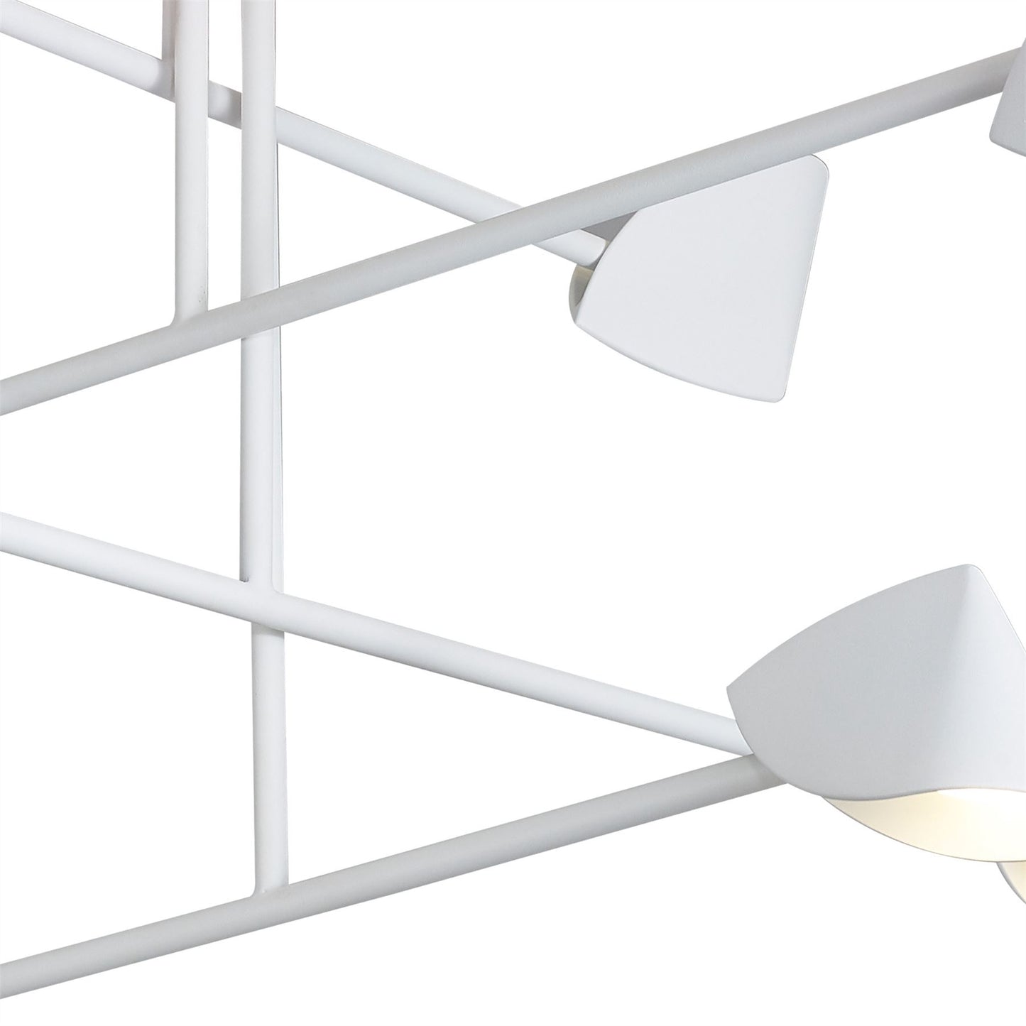 Mantra Capuccina 100cm 8 Light Fixed Pendant, 61.5W LED, 3000K, 4000lm, White, 3yrs Warranty