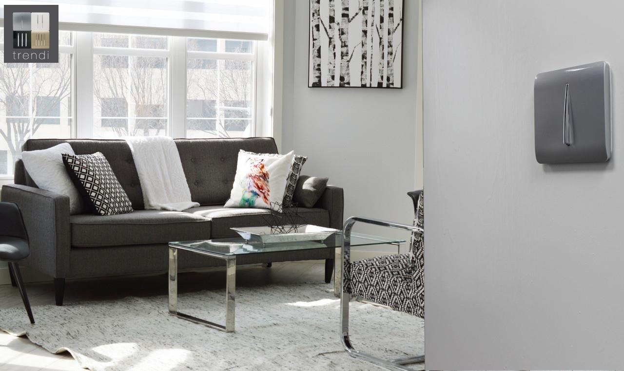 Trendi Switch 1 Gang Retractive Switch Silver