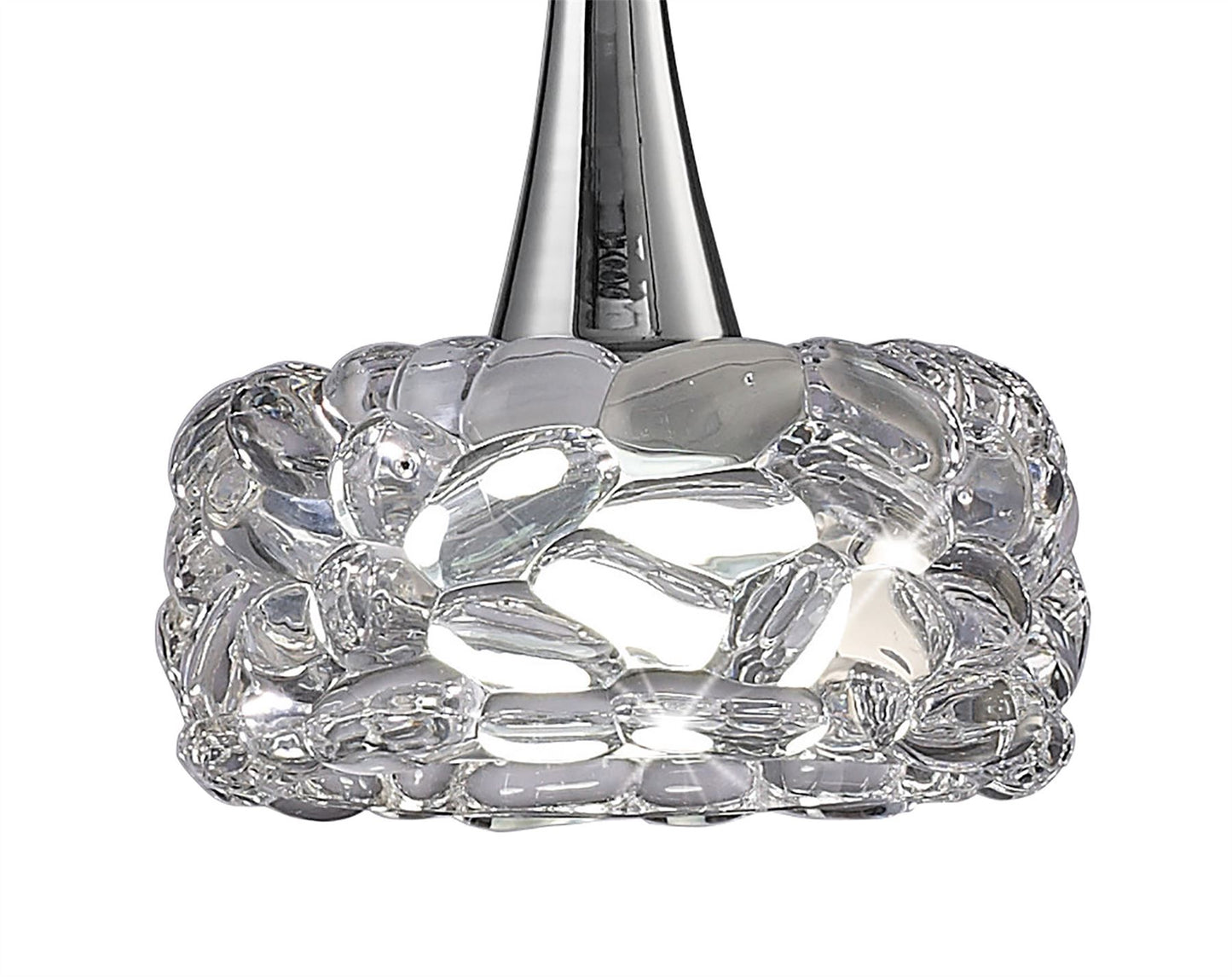 Mantra M3933 O2 Pendant 1 Light E27 Large, Polished Chrome