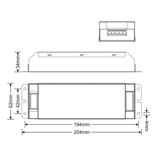 LTECH Constant Voltage Triac/ELV, PWM, 75W, C. Voltage Dimmable Driver, 24V, Max Current Output:3.12A, EFF=87%, 100-240V AC input, IP20, 5yrs Warranty