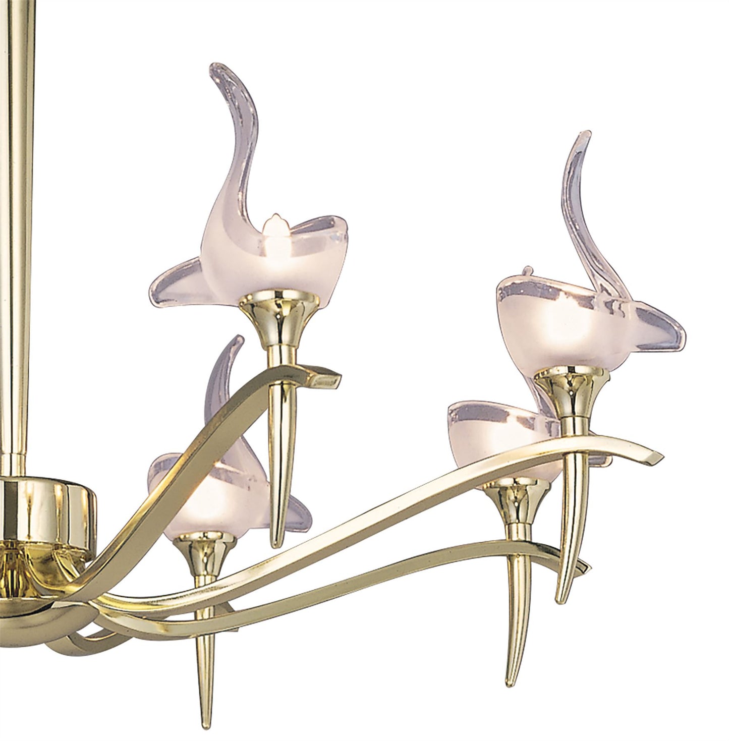 Mantra Viena 71.5cm Telescopic Pendant Round 8 Light G9, Polished Brass