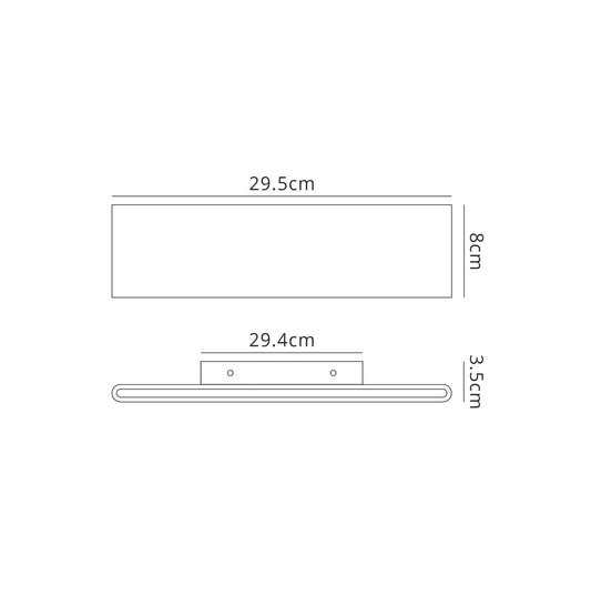 Mantra Fusion M5491 Petaca Wall Light 12W LED 3000K, 624lm, Matt White/ Acrylic, 3yrs Warranty