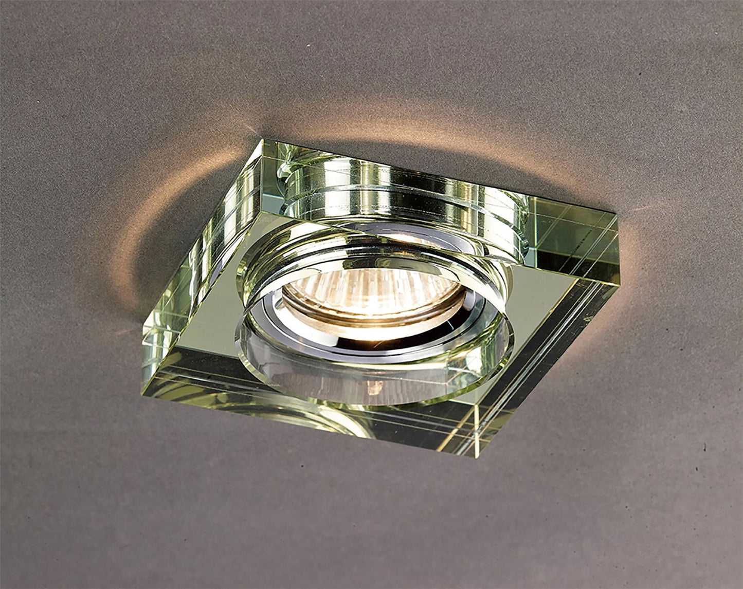 Diyas Crystal Downlights Crystal Downlight Deep Square Rim Only White Wine, IL30800 REQUIRED TO COMPLETE THE ITEM, Cut Out: 62mm
