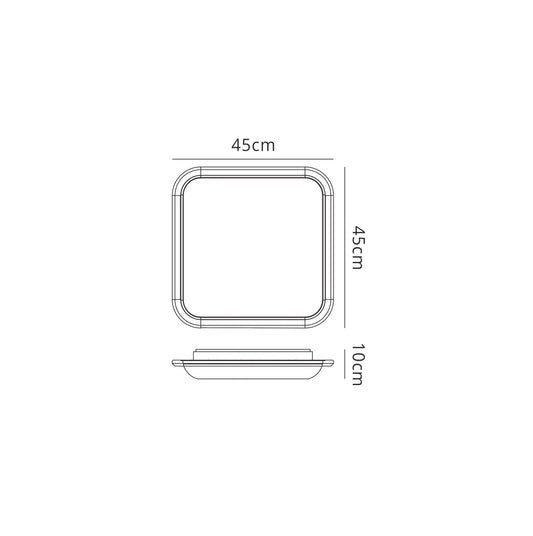 Mantra Fusion Fusion M6249 Fase Ceiling Square 45cm, 24W LED, 4000K, 1400lm, White, Acrylic Diffuser, 3yrs Warranty - M6249 Ceiling